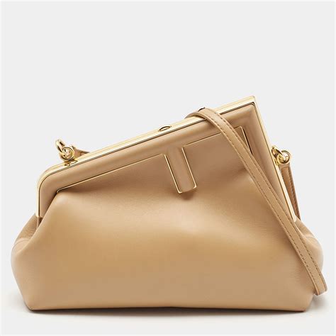 fendi first small beige